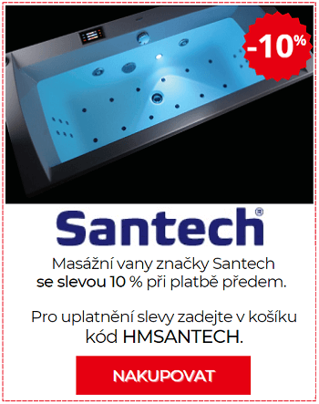 Slevový kupón masážní vany Santech